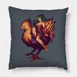 Mog's Chocobo Riding club Pillow