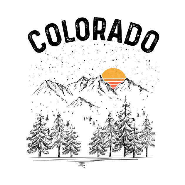 Colorado State Vintage Retro by DanYoungOfficial