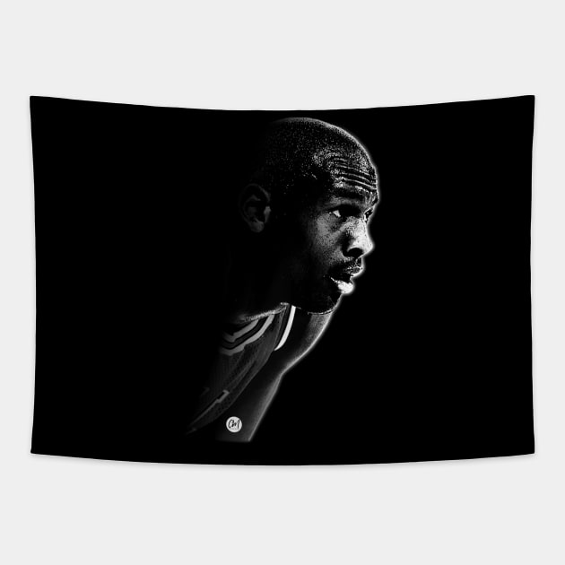 The goat of the NBA Tapestry by CaraMia Vintage