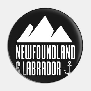 Mountains and Anchor || Newfoundland and Labrador || Gifts || Souvenirs Pin