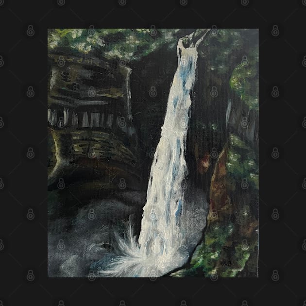 Waterfall in Oil by Lady Lilac