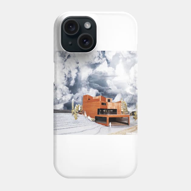 architectural cardboard house Phone Case by jorge_lebeau