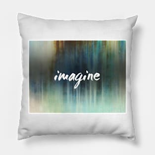 Imagine Abstract Art with text by Ann Powell Pillow