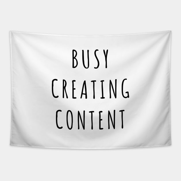 Busy Creating Content Tapestry by quoteee