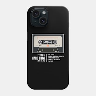 External Hard Drive Retro Audio Cassette Tape Phone Case