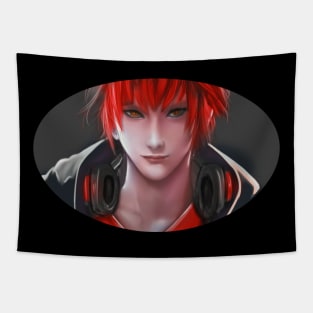 Red Hair 707 mystic messenger Tapestry