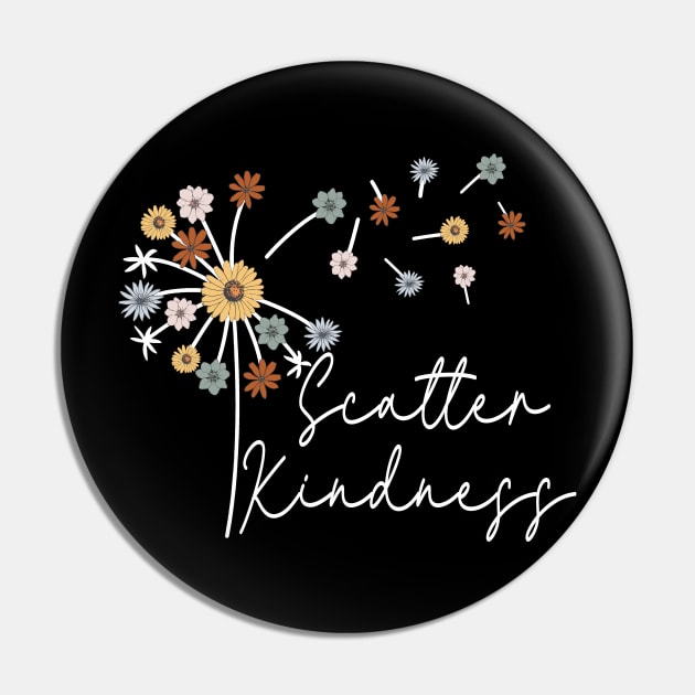 Floral Scatter Kindness Pin by Teewyld