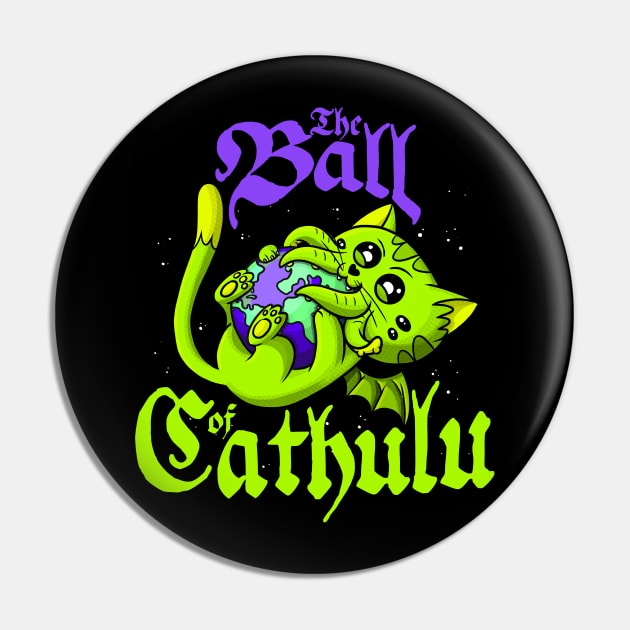 KissKissMonster Eldritch Horror Inspired Cat Pins Cat-Thulhu