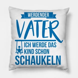 Werdender vater kind schaukeln (2) Pillow