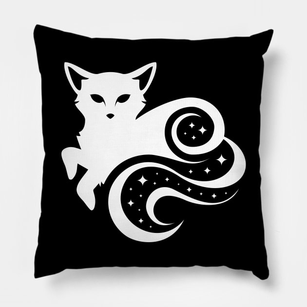 Ethereal Empathy Spirit Fox Pillow by LucentJourneys