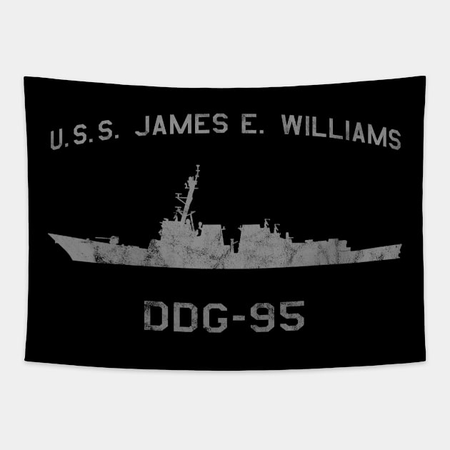 DDG-95 USS James E Williams Ships Profile Tapestry by DesignedForFlight