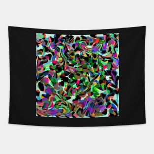 Abstract dance of hearts Tapestry