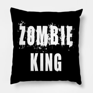 Zombie King: Funny Apocalypse T-Shirt Pillow