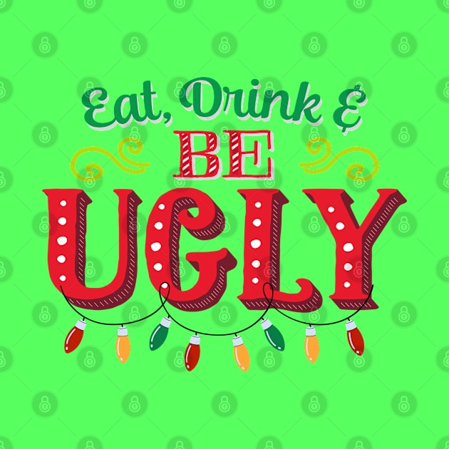 Funny Xmas Matching family Ugly Christmas Sweater Party by Tina