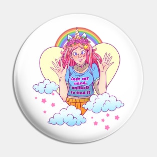 Lost My Mind Pink Version Pin