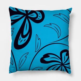 pattern with flowers and leaves Pillow