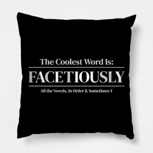 The Coolest Word Pillow