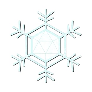 Dice Snowflake ( Dungeons and Dragons / DnD Inspired ) T-Shirt