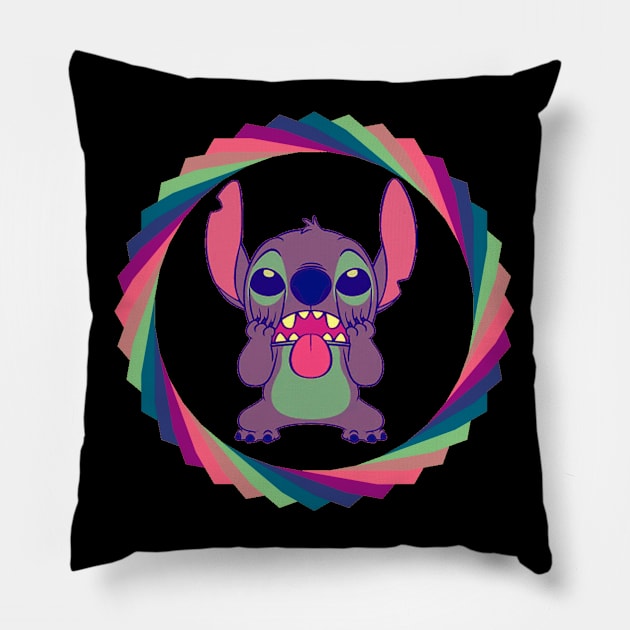 stitch retro Pillow by Rohman1610