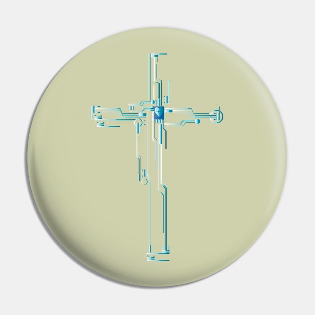 Modern Cross Pin by martinussumbaji