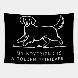 My Boyfrend Is Golden Retriever Tapestry