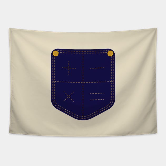 Pocket Calculator Tapestry by viktorhertz