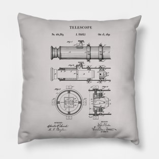 Vintage Nautical Telescope Patent 1891 Pillow