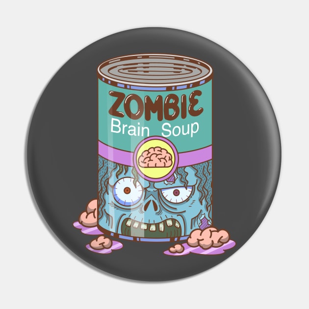 Zombie Brain Soup Pin by Studio82