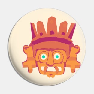 Tlaloc (Orange Version) Pin