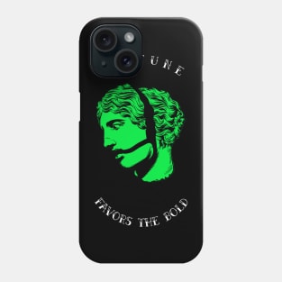 Greek statue with latin saying t-shirt "fortune favors the bold" Phone Case