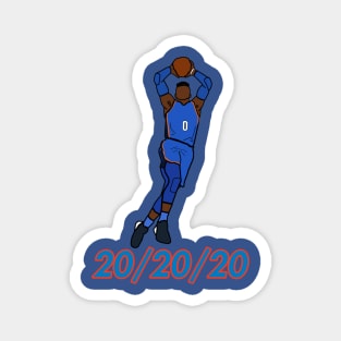 Russell Westbrook 20/20/20 - NBA Oklahoma City Thunder Magnet