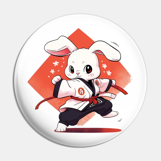 karate bunny Pin by piratesnow