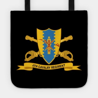 4th Cavalry Regiment w Br - Ribbon Tote