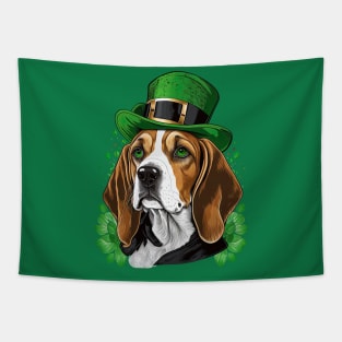 Beagle St. Patrick's day Tapestry