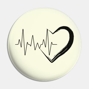 Heart Beat Pin