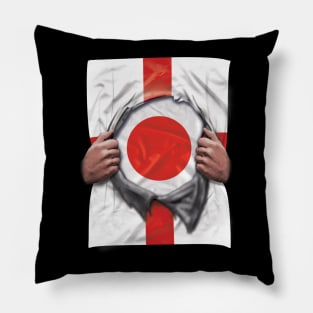 Japan Flag English Flag Ripped - Gift for Japanese From Japan Pillow