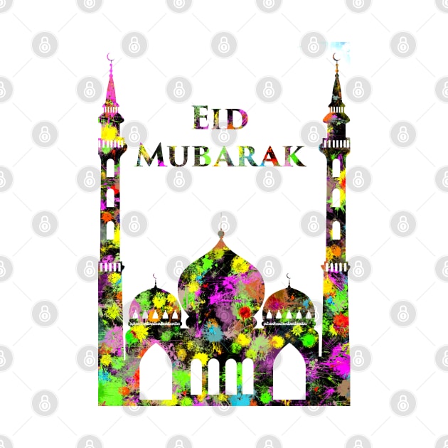 Eid Mubarak Mosque w13t by FasBytes