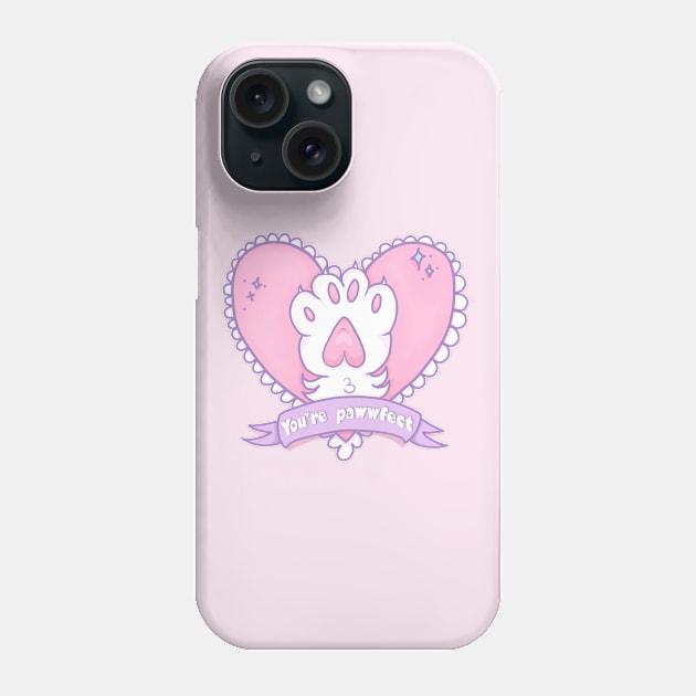 Cat paw - you’re Perfect Phone Case by Pastel Magic