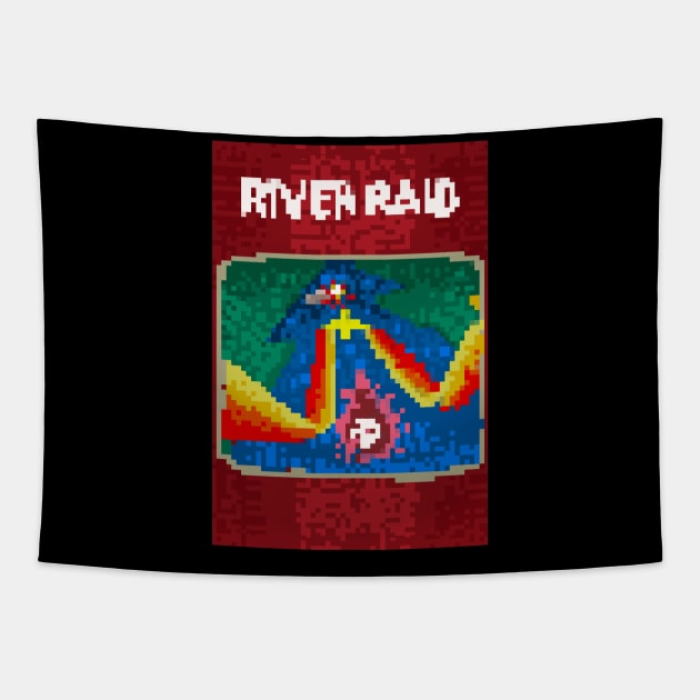 River Raid Pixel Tapestry by The Brothers Co.