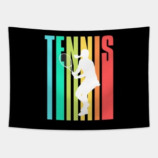 US Open Tennis Player Silhouette Tapestry