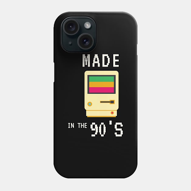 Rainbow Computer Retro Vintage Made in the 90's 80s 70s 1990 Classic Old School Cute Funny Gift Sarcastic Happy Fun Introvert Awkward Geek Hipster Silly Inspirational Motivational Birthday Present Phone Case by EpsilonEridani