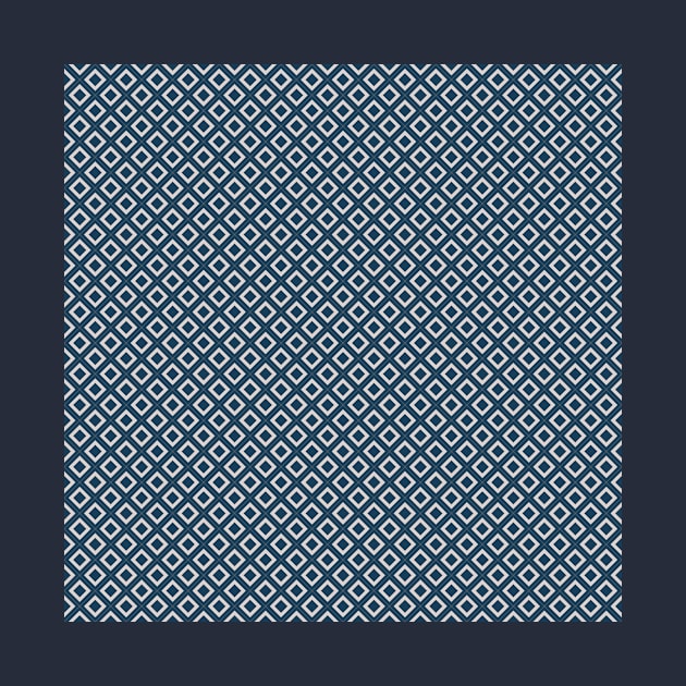 Art Deco Squares - Cream + Navy by NolkDesign