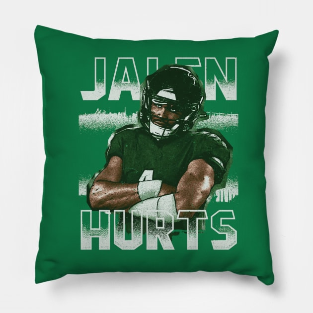 Jalen Hurts Philadelphia Pose Pillow by Chunta_Design