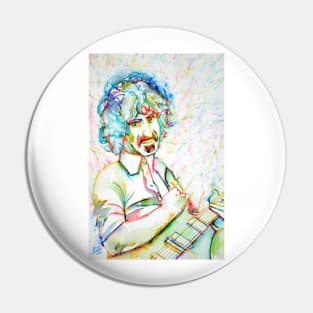 FRANK ZAPPA watercolor and ink portrait.1 Pin