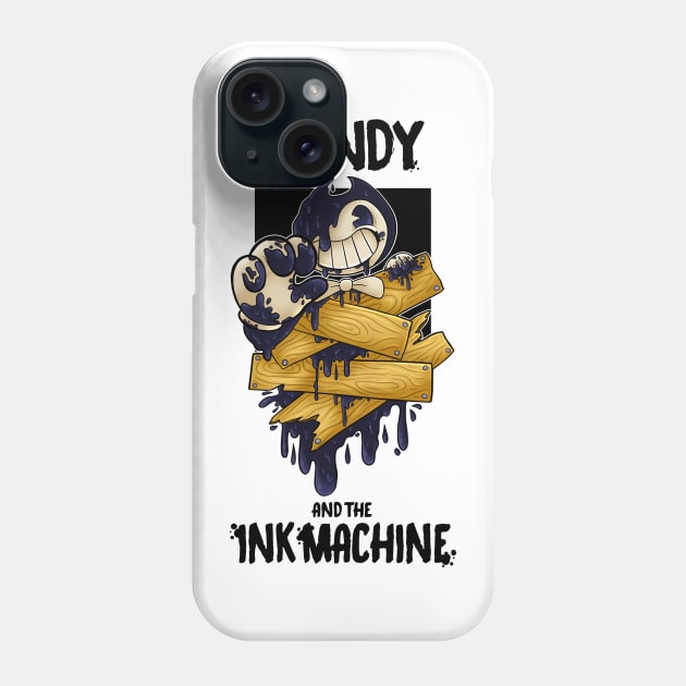 Playera Bendy And Ink Machine, Bendi, Boris, Sammy Phone Case by Mendozab Angelob