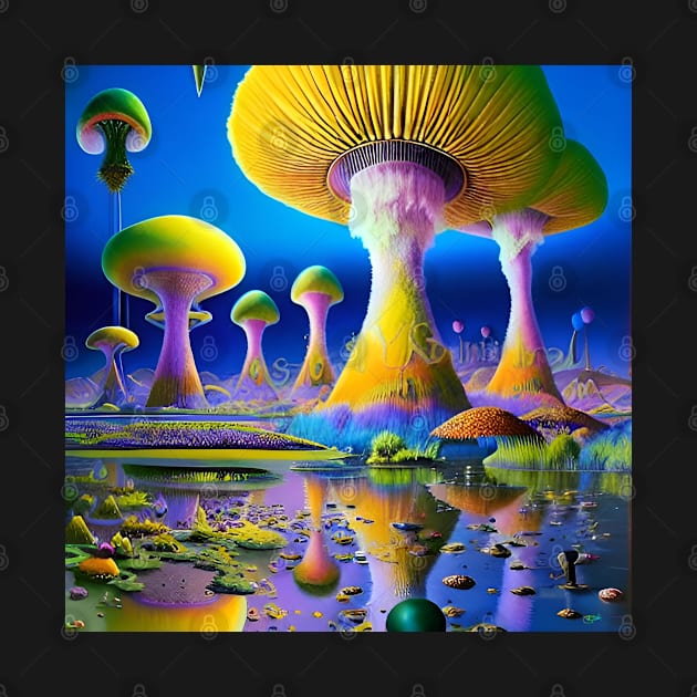 Shroom Fantasy Dream Worlds 10 by Benito Del Ray