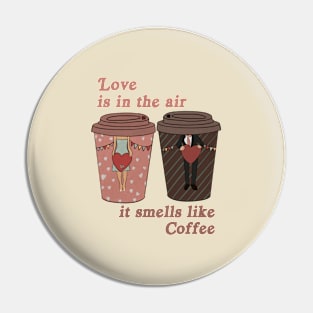 Coffee Love: Brewing Romance, Love Is in the Air Pin