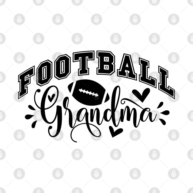 Football Grandma black by busines_night