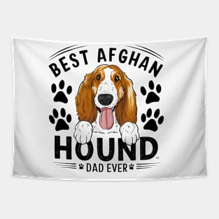Best Afghan Hound Ever Funny Quote Vintage Dad Lover Tapestry
