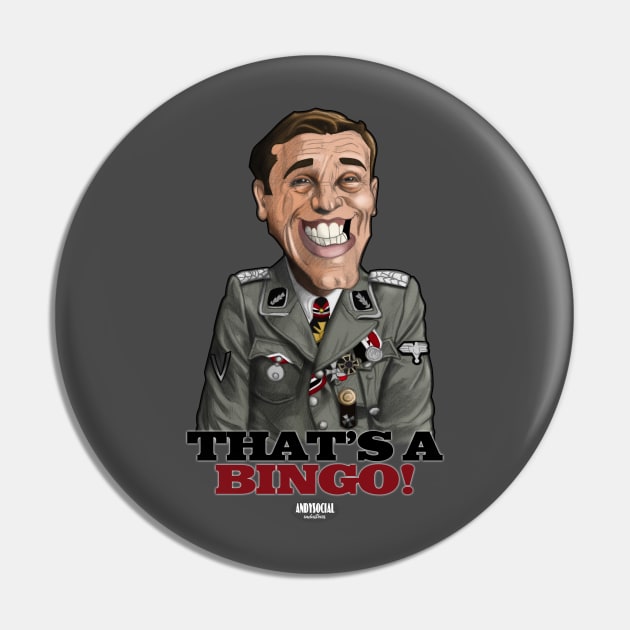 Hans Landa Pin by AndysocialIndustries